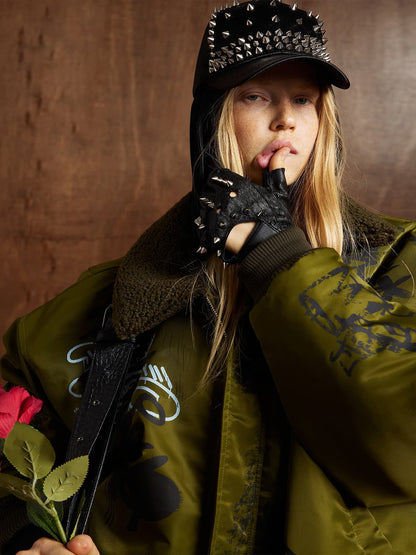 Winter-Ready Corduroy Jacket with Faux Fur Trim for Men