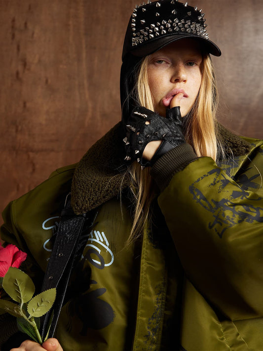 Winter-Ready Corduroy Jacket with Faux Fur Trim for Men