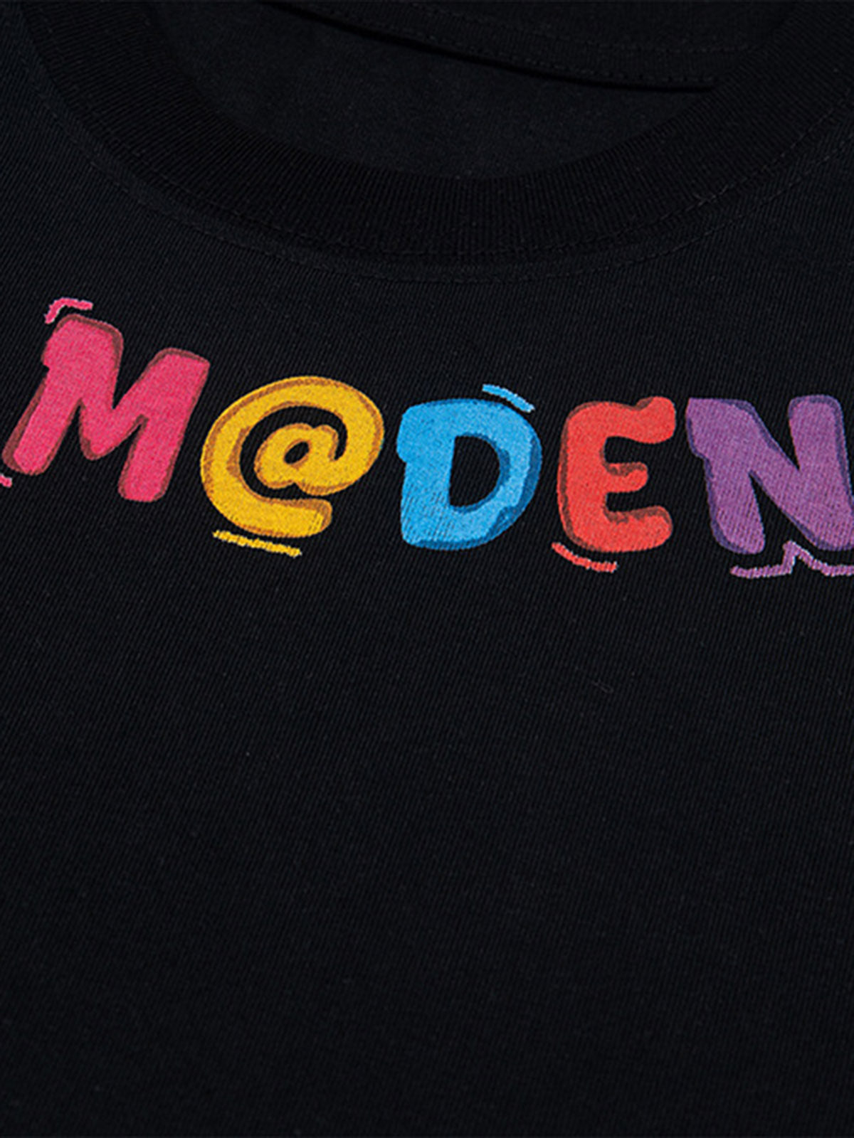 Floral Embroidered Crew Neck T-Shirt