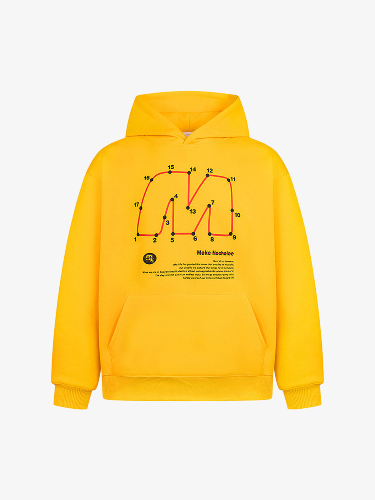 Unique Retro Letter Print Graphic Hoodie