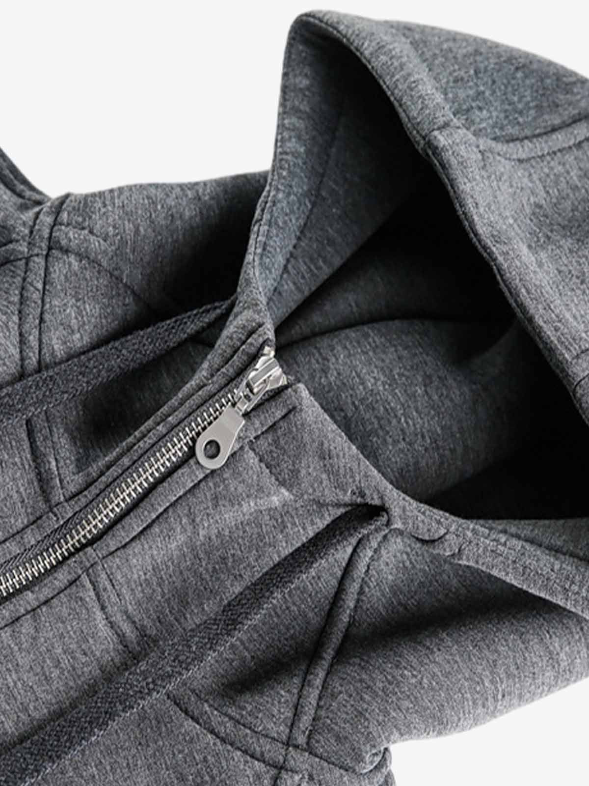 Stylish Hooded Zip-Up Sweatshirt for Everyday Wear