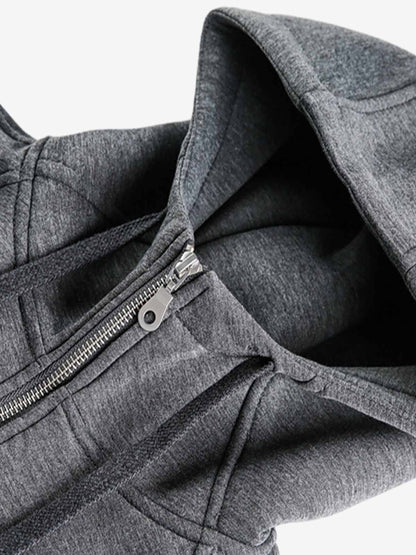 Stylish Hooded Zip-Up Sweatshirt for Everyday Wear