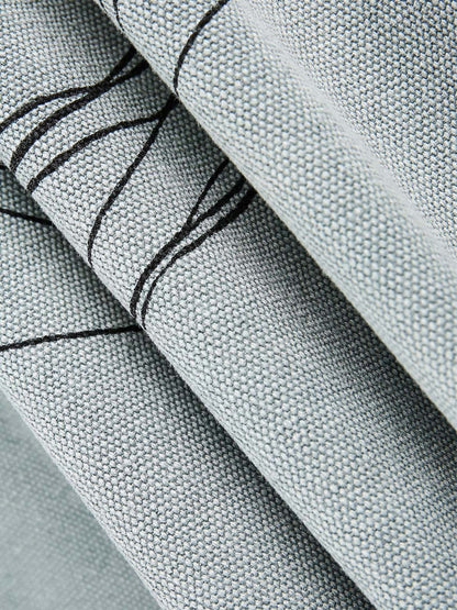 Stylish Grey Tie with Elegant Black Stitching for Formal Events