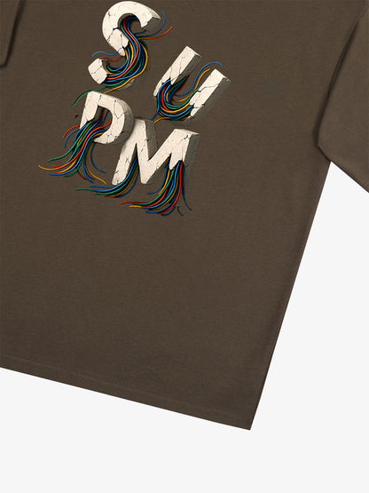 supm cable graphic T-shirt