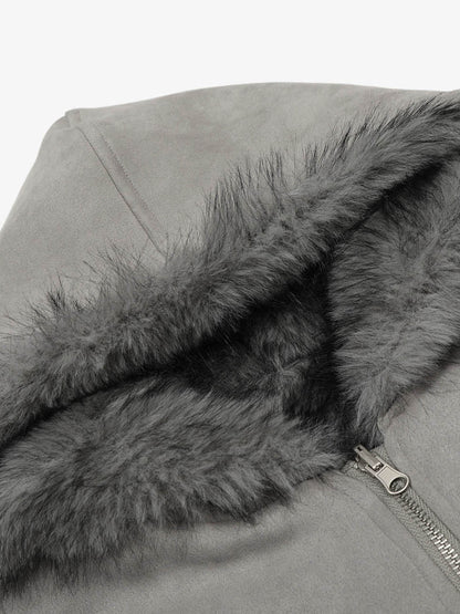 Stylish Faux Fur Hooded Jacket for Winter Warmth and Fashion