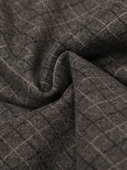 Plaid Bomber Jacket with Faux Fur Collar - Perfect for Casual Winter Wear