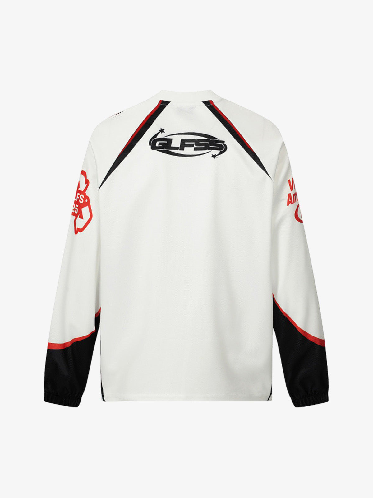 Retro Cat Digital Print Long Sleeve Jersey T-Shirt