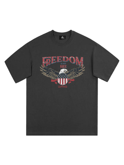 Original Freedom Eagle Print T-shirt