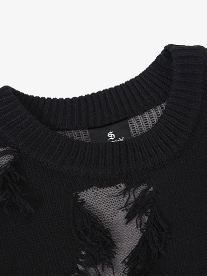 Skull Pattern Knit Sweater for Bold Fashion Statements