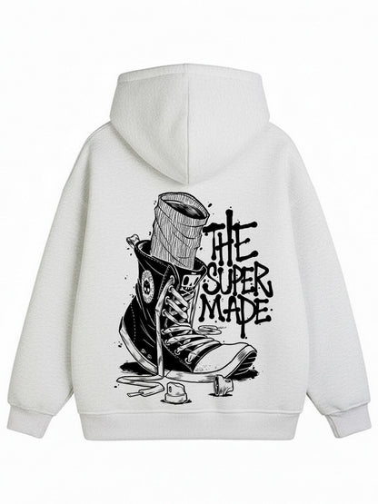 Thesupermade Double Zipper Cardigan Sweater European and American Street Girl Theme