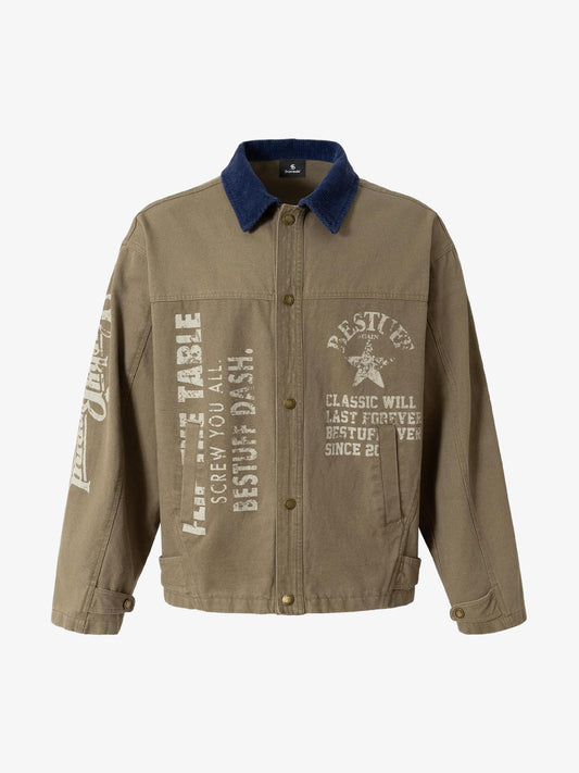 Stylish Graphic Print Jacket for Men - Perfect for Casual and Outdoor Wear