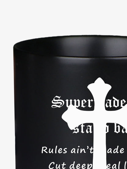 Bold Cross Design Mug for Coffee Enthusiasts