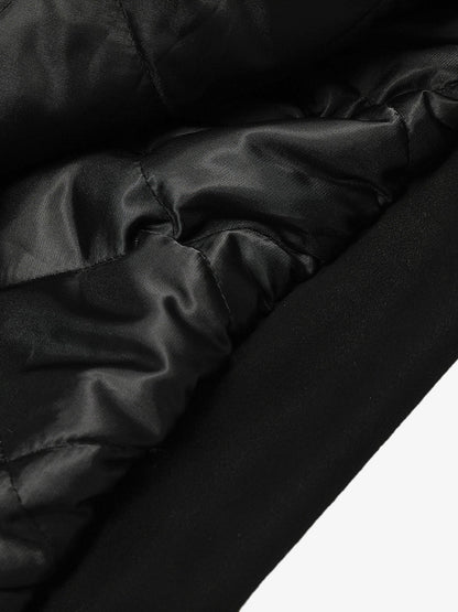 Leopard Print Hooded Jacket with Faux Fur Trim for Men - Trendy Winter Fashion