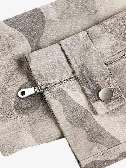 Camouflage Print Utility Jacket for Men - Stylish and Functional Design