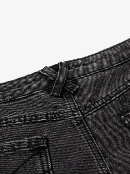 Oversized Vintage Cargo Pants with Multiple Pockets and Adjustable Straps