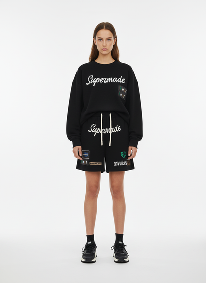 Street Graphic Drawstring Shorts