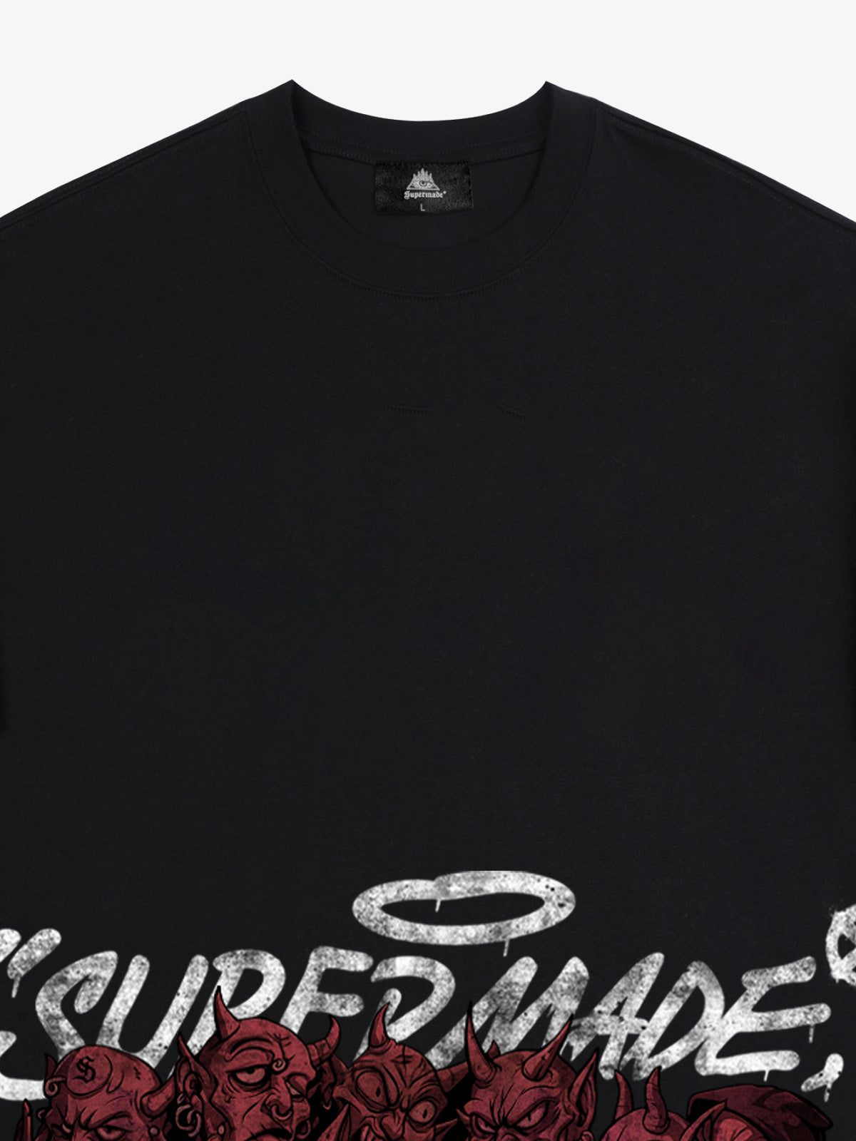 Thesupermade Dark Devil Maniac's Gothic Graffiti T-shirt