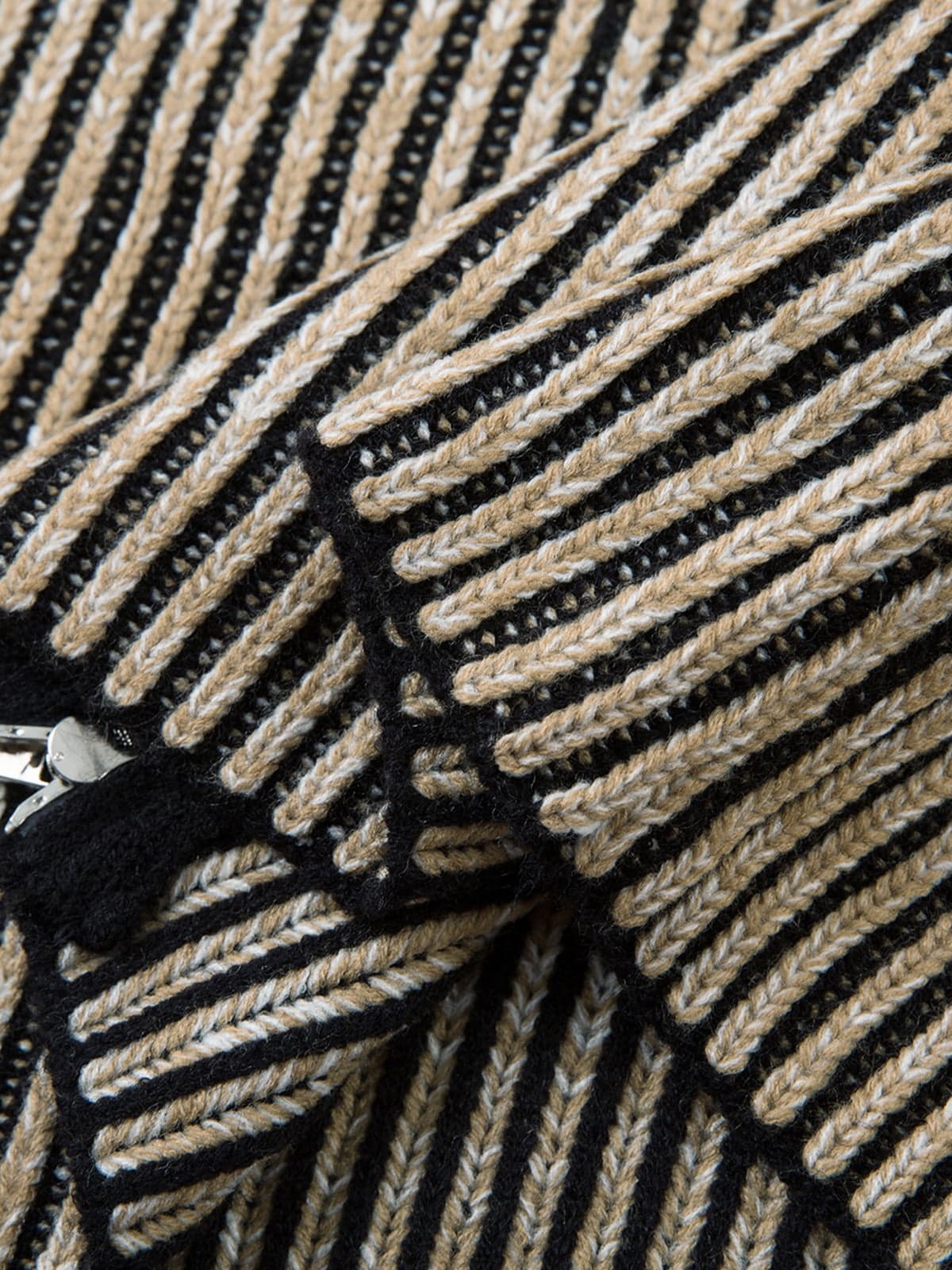 Striped Zip-Up Jacket for Casual Elegance