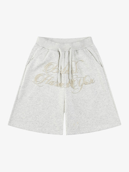 Retro Beaded Letter Shorts