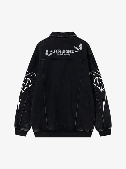 Skull Pattern Knit Sweater for Bold Fashion Statements