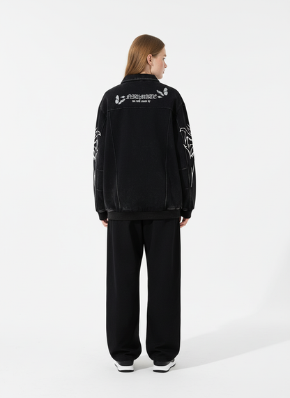 Punk Gothic Butterfly Graphic Streetwear Jacket