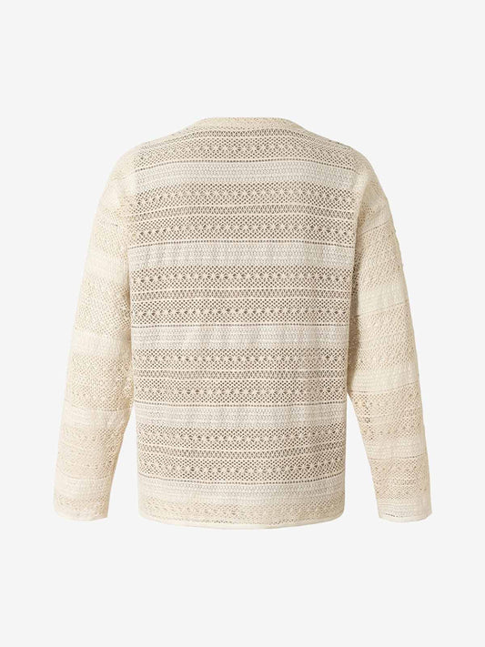 Hollow Portrait Totem Lined Blouse