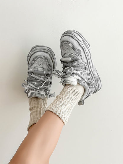 Height-Enhancing Sneakers with Hidden 7.0cm Lift for Everyday Wear