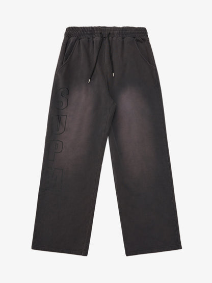 Thesupermade Washed and Ripped Skull Themed Hooded Cardigan Sweatshirt Set