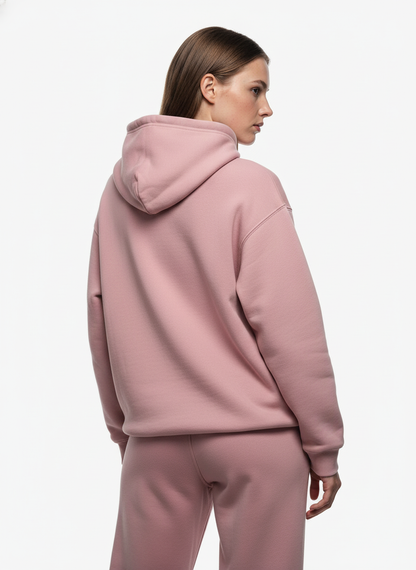 SUPM Minimalist Logo Pink Hoodie and Sweatpant Set
