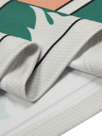 Retro Sport Motorcycle Flame Pattern T-Shirt