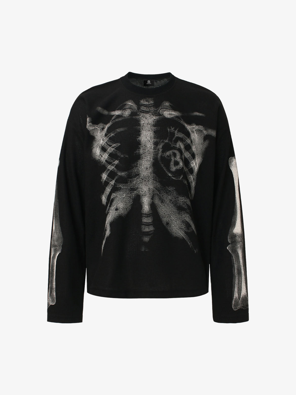 Thesupermade Skeleton Print Long-sleeved T-shirt