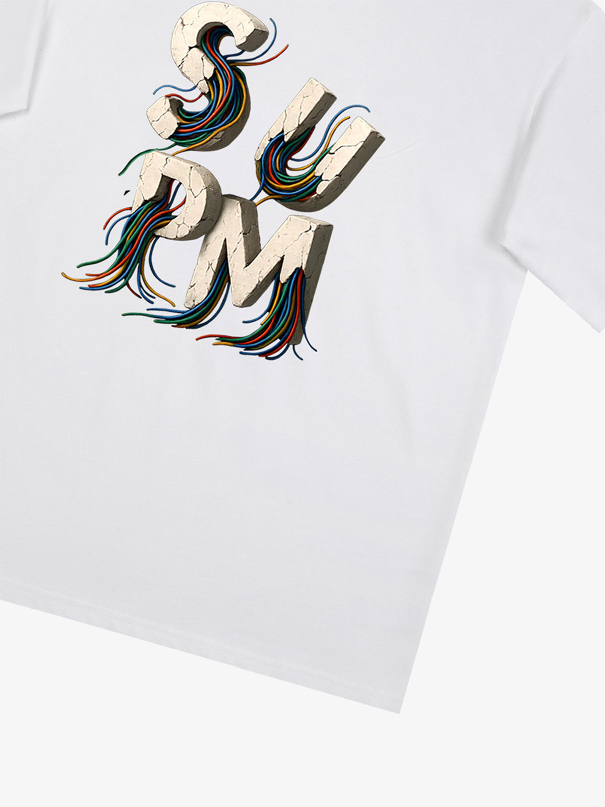 supm cable graphic T-shirt