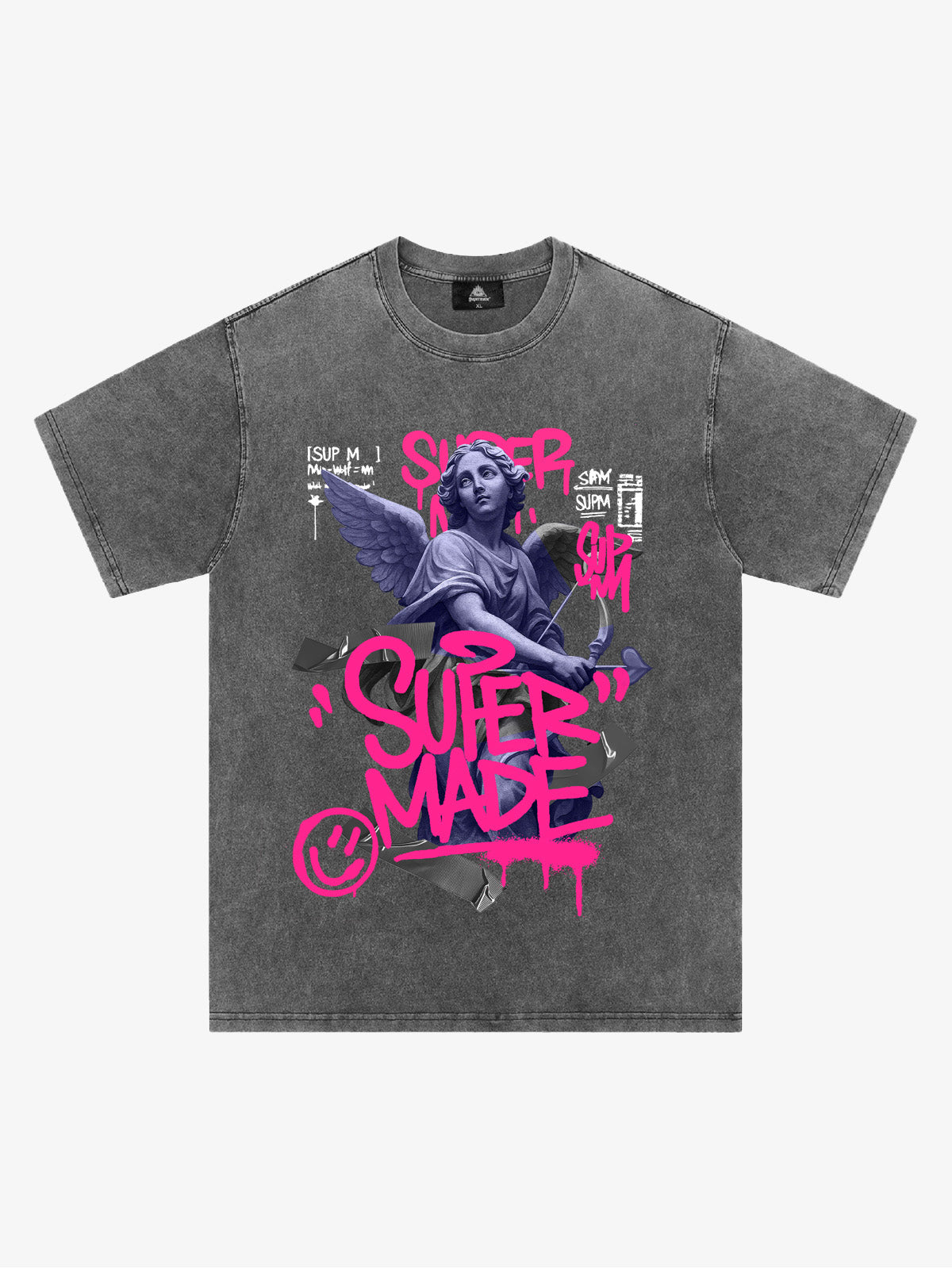 Street Lucky Angel graphic design T-shirt