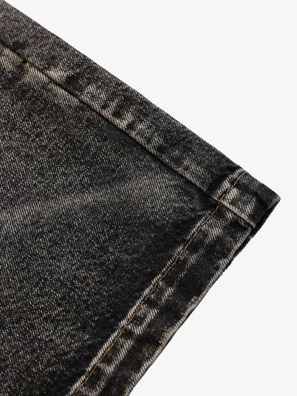 High-Waisted Wide-Leg Cargo Pants with Unique Pocket Design