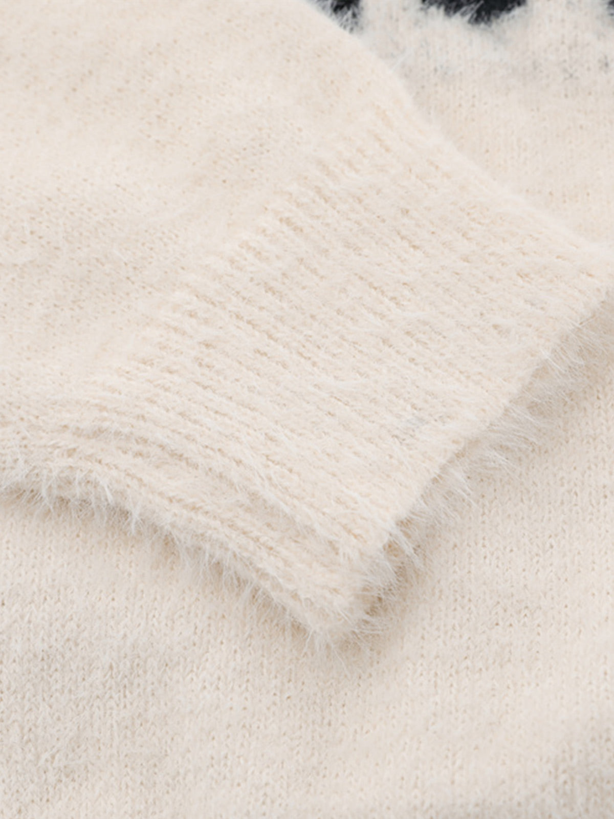 Letter Embroidery Round Neck Casual Sweater