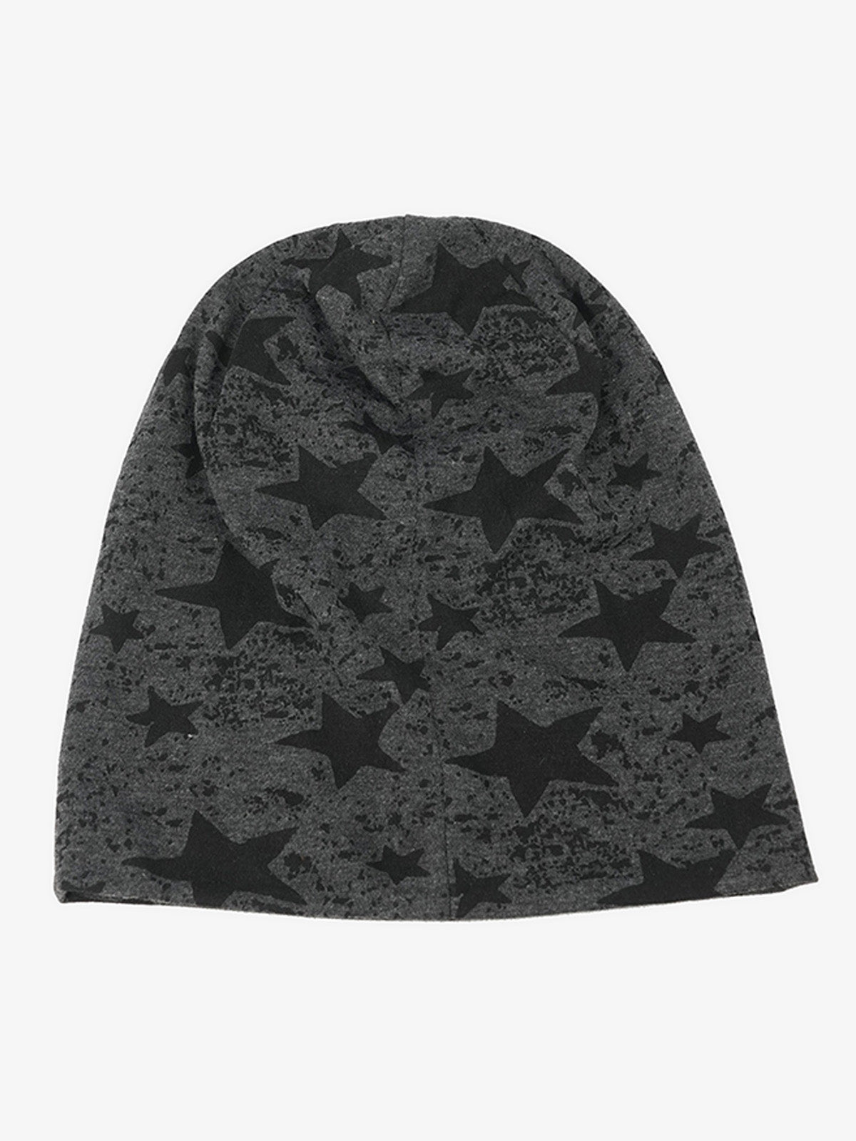 Stylish Star-Print Beanie for All Seasons - Trendy and Versatile Headwear