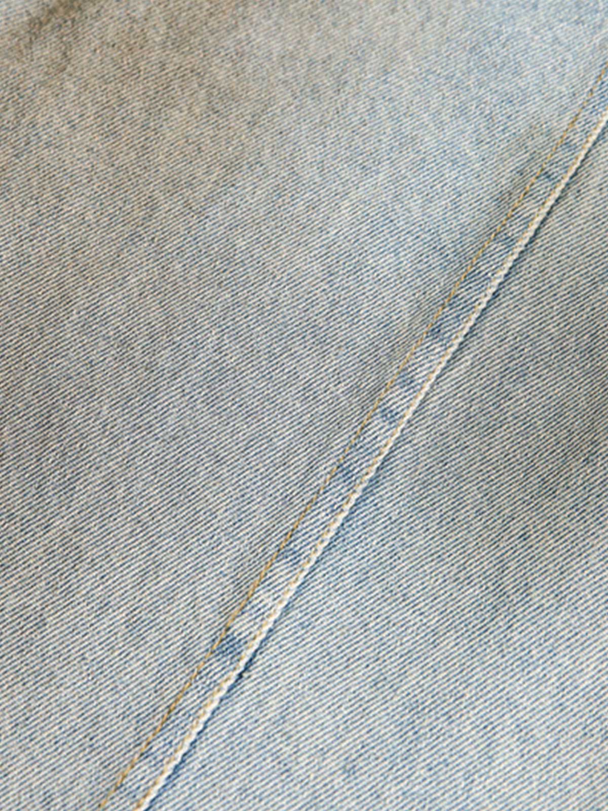 Street Deconstructed Spray Painted Machete Jeans