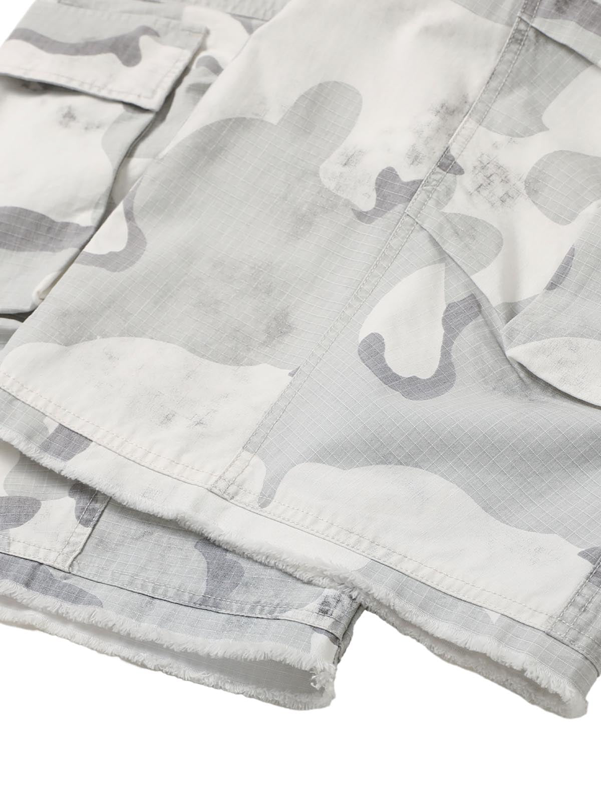 Camouflage Multi-Pocket Cargo Shorts