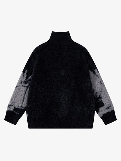 Cozy Pink Patterned Sweater for Women - Perfect for Casual and Festive Occasions