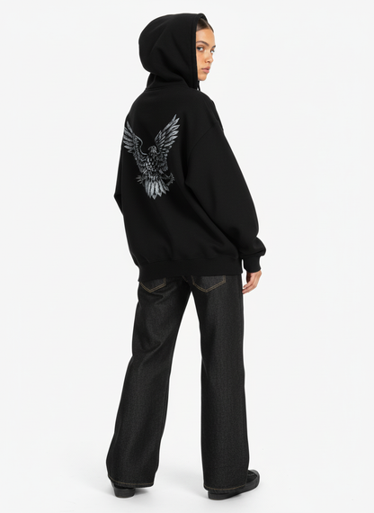 Leopard Star Print Double Waist Tie Jeans