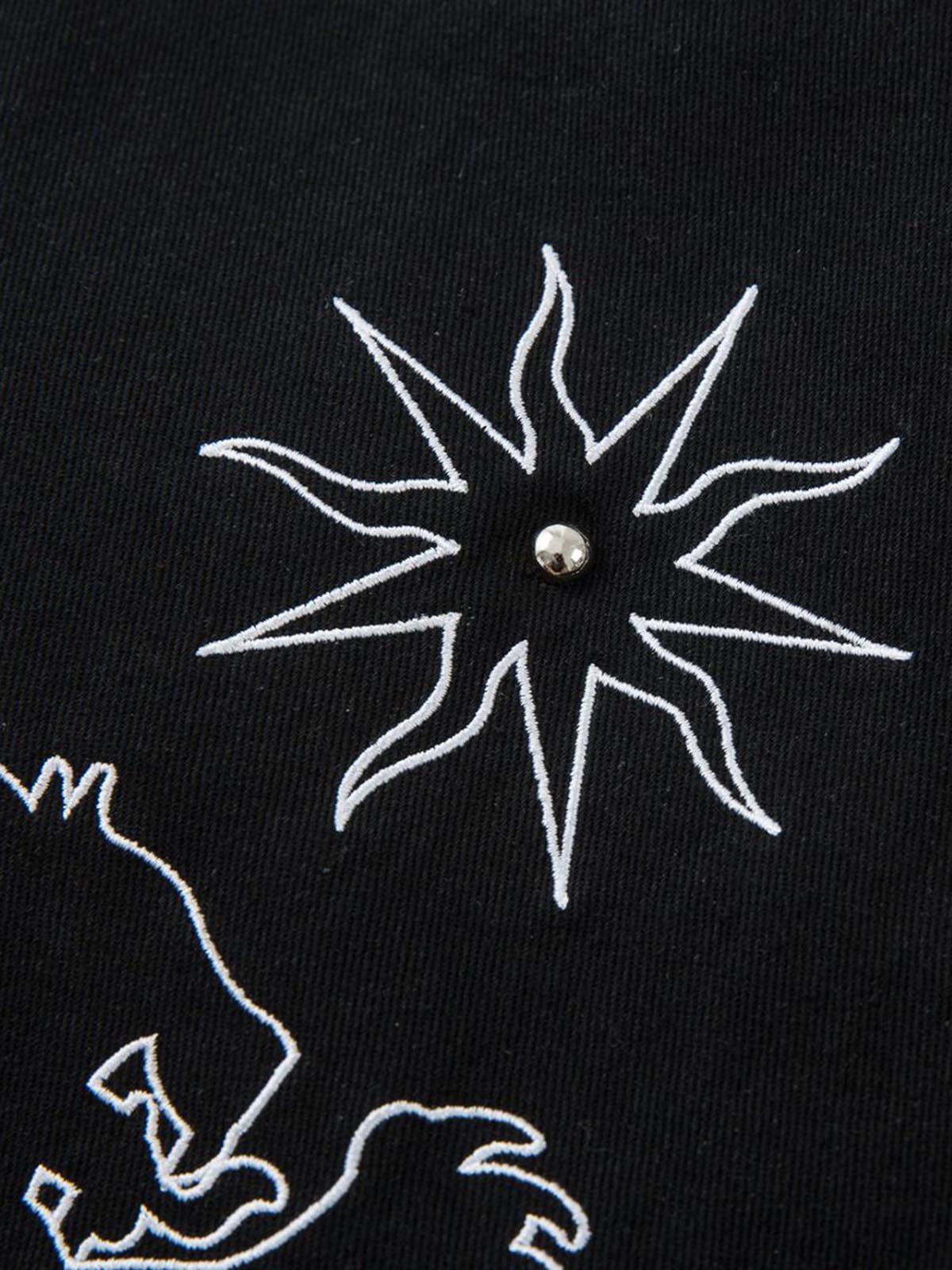 Thesupermade Heavy Contrast Thread Embroidered Multi-button Jeans