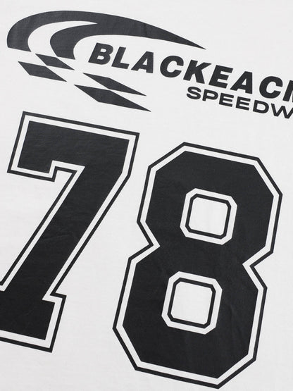 Sporty Long Sleeve Top with Bold Number Design for Active Enthusiasts