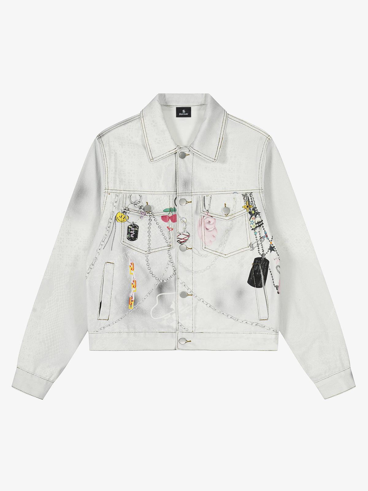 Stylish Embellished Denim Jacket for Women - Perfect for Casual and Trendy Looks