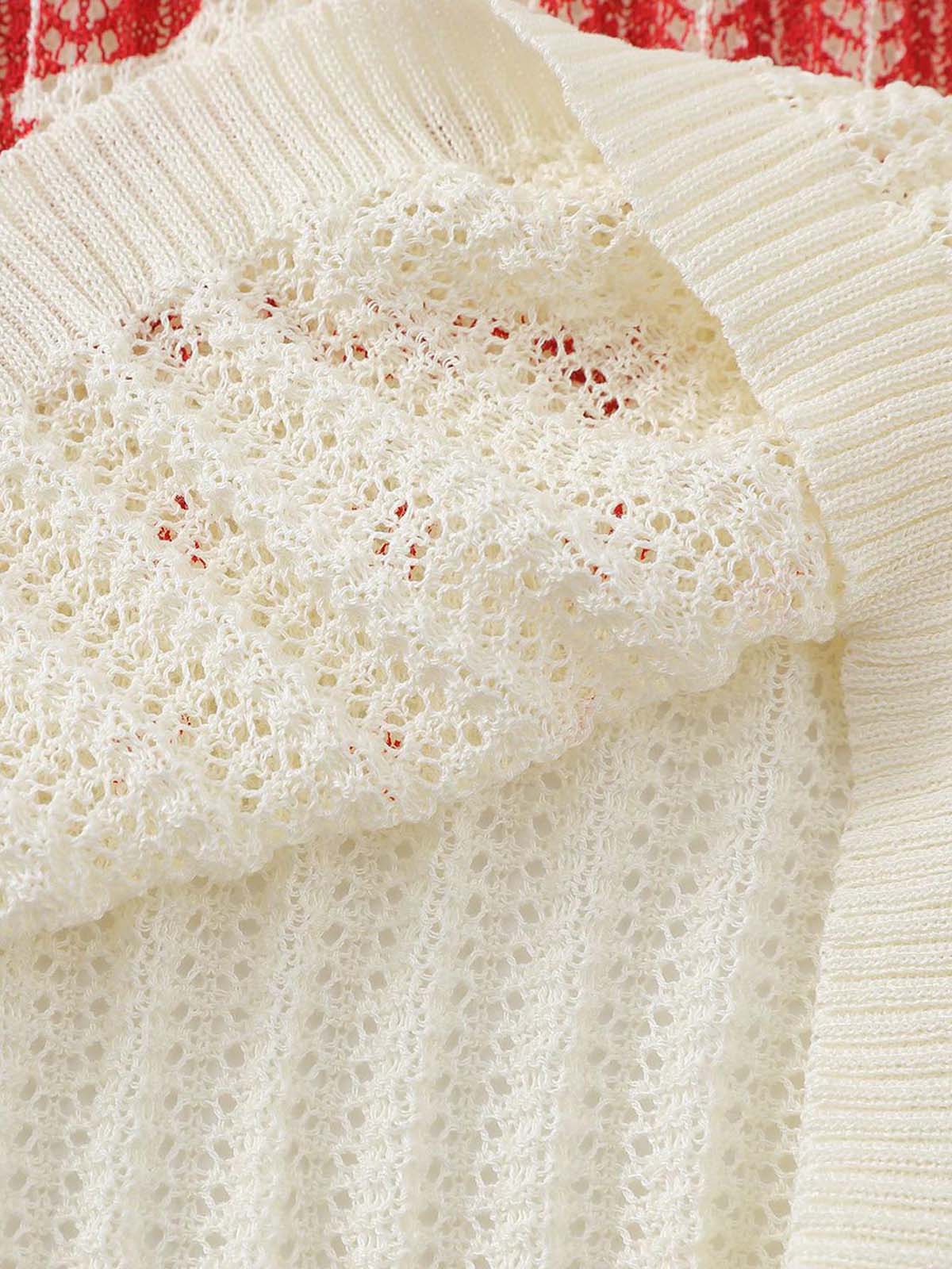 Stylish Knit Sweater with Bold Number Design for Casual Wear