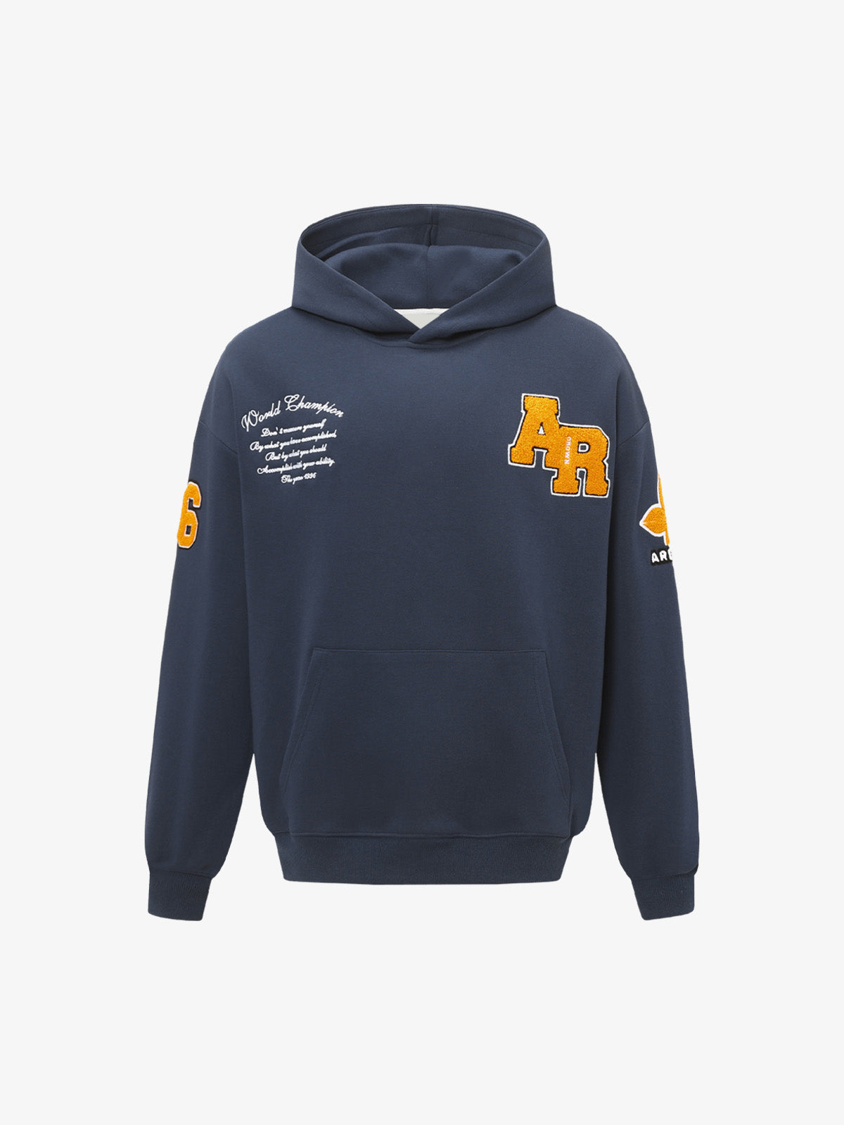 Stylish Embroidered Hoodie with Oversized Fit for Casual Wear