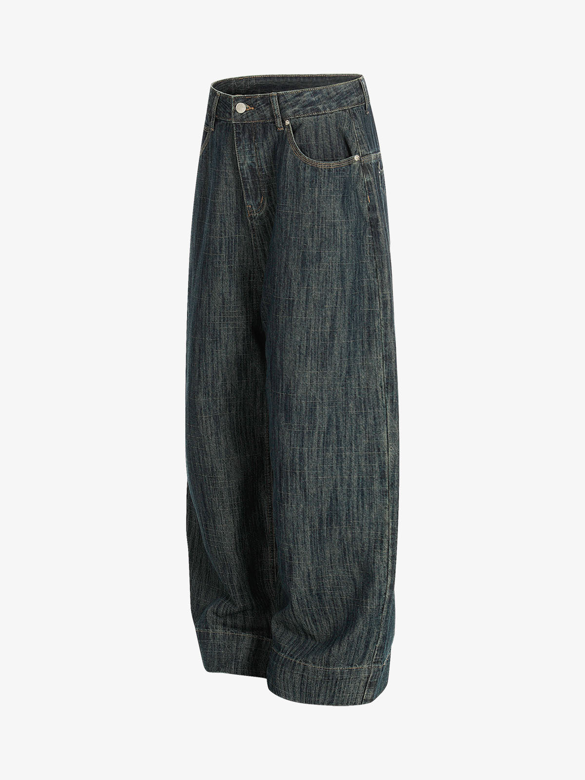 Wide-Leg High-Waisted Denim Trousers for Modern Fashionistas
