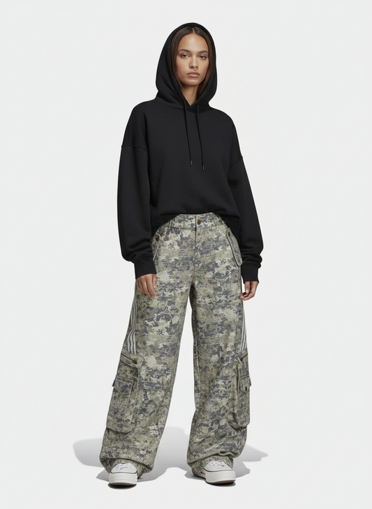 Street Camo Multi-Pocket Workwear Scimitar Pants - 2516