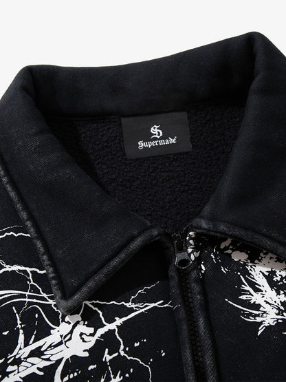 Skull Pattern Knit Sweater for Fall and Winter