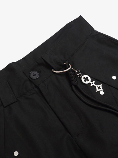 Vintage Deconstructed Pleated Shorts