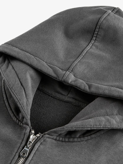 Street Fun Letter Portrait Cardigan Hoodie